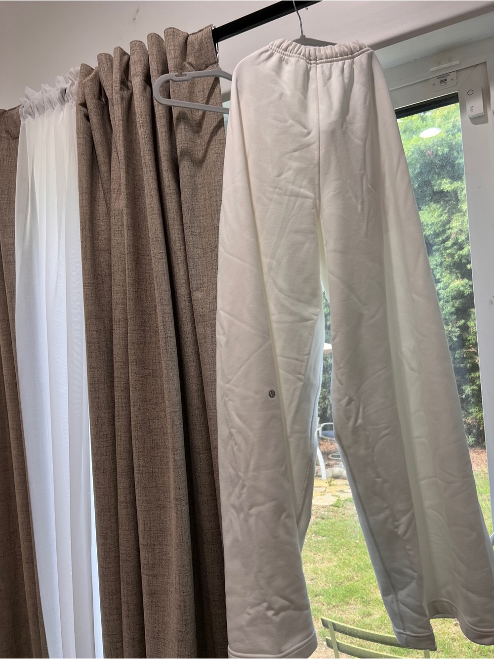 New❤️lululemon S French Terry Wide Leg Pant - White - Picture 7 of 11